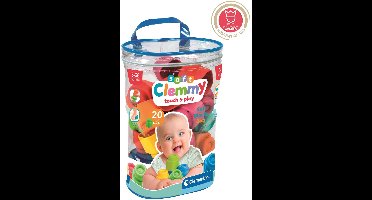 Clementoni Soft Clemmy - Stapelblokken - Baby Blokken - 20 Zachte Speelblokken - 6-36 maanden