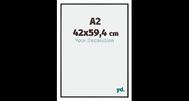 Your Decoration - Fotolijst A2 42x59,4 cm - Aluminium - Zwart Mat - Kent