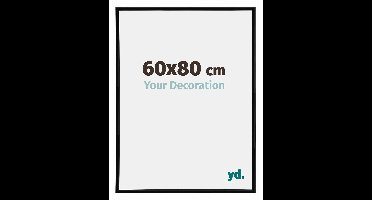 Your Decoration - Puzzellijst 60x80 cm - Zwart Hoogglans - Puzzellijst 1500-2000 stukjes - Kunststof Fotolijst - Annecy