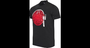 PSG Big Logo T-Shirt Heren - Maat M - Zwart - Voetbal T-Shirt - Paris Saint-Germain - 100% Katoen - Officiële PSG Fanmerchandise