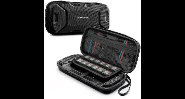 Supcase Carrying Case geschikt voor Nintendo Switch 2 - Hardcase Beschermetui met Waterafstotende Coating & 12 Game‑Slots - Inclusief Handvat & Schouderriem