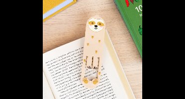 Gift Republic Luiaard boeklampje en boekenlegger