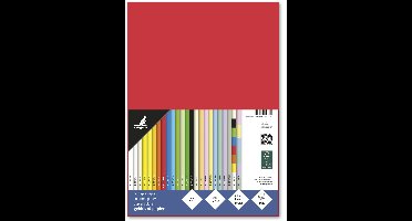 Kangaro papier - formaat A4 - 80 grams - rood - pak 100 vel - K-0041F075