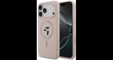 Karl Lagerfeld Silicone Karl&Choupette Ring Magsafe Case Voor Iphone 17 Pro