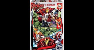 Educa - Marvel: The Avengers - 2 x 48 Puzzel stukjes