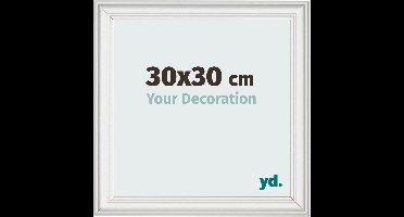 Your Decoration - Fotolijst 30x30 cm - MDF - Wit Geveegd - Lazio