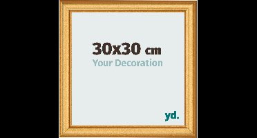 Your Decoration - Fotolijst 30x30 cm - MDF - Goud Mat - Lazio