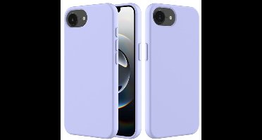 iPhone 16e Schokbestendige Silicone Hoes voor met beschermende Binnenzijde Paars / Lila