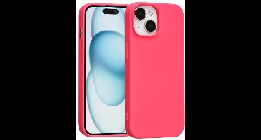 TUNIQ telefoonhoesje voor Apple iPhone 15 - Backcover - Felroze