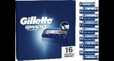 Gillette Mach3 Base Turbo Scheermesjes - 16 Navulmesjes