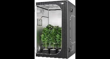 LeeuwenChoice® Groeikas - Mini Broeikas - Indoor Kweektent - Stalen Frame - Groeilicht Planten - Geschikt Voor 200W & 300W - 122x122x203cm