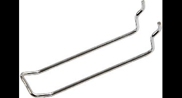 Dubbele haak, l: 100 mm, dikte 4 mm, 50stuks, b: 25 mm