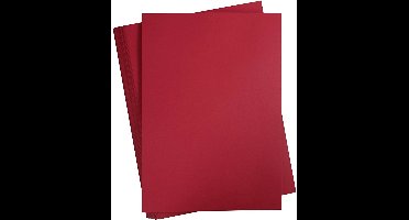 Rood Karton 180 Grams - Rood A2 Karton - Hobbykarton - Stevig Rood Papier - A2 Rood Papier 180 grams - Knutselpapier Knutselkarton - Kerstrood - 42 x 60 cm - A2 - 100 Vellen