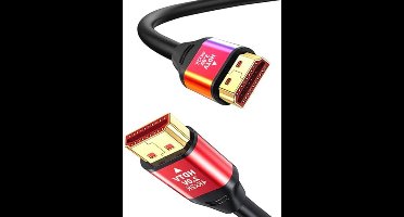 HDMI-kabel 2.0 - 2 m, 4K/60Hz, 18 Gbps, 3D-ondersteuning, Geschikt voor laptops, monitors, projectoren en HDTV