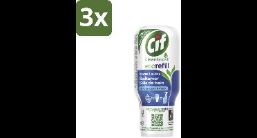 Cif Eco Refill - Power & Shine - Badkamerreiniger - Spray - 70 ml - Bulkverpakking - 3 stuks