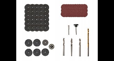 Parkside Accessoires Mini Slijpmachine - 78 Delig Snij- en Slijpschijven