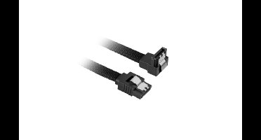 Sharkoon sleeved SATA3 kabel 60cm zwart