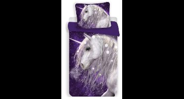 Unicorn - Dekbedovertrek - Peuter formaat - 100x135Cm - 100% Katoen.