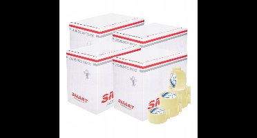 Smart Pakkingstape Transparant 48mm x 91m - 144 Rollen