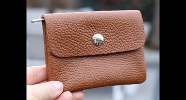 Portemonnee - Kleine beurs - Leer - cadeau dames - bruin