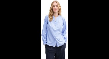 Tom Tailor 1045250 Blouse Met Lange Mouwen Blauw 38 Vrouw