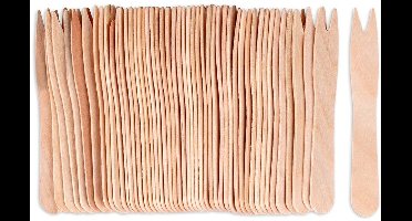 Vilde - Houten Snack Vorkjes - 8,5 cm - 50 Stuks - Biologisch Afbreekbaar