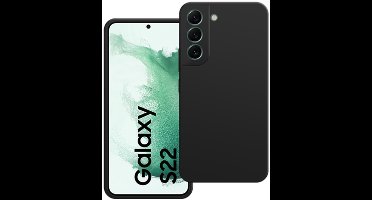 Just in Case hoesje geschikt voor Samsung Galaxy S22 Hoesje - Color Backcover - Zwart