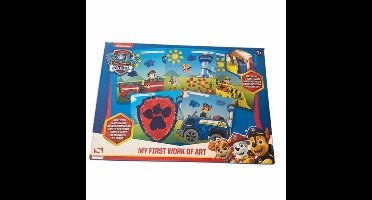 PAW Patrol Vingerverf - Verven - Blauw / Multicolor - Kunststof - Vanaf 3 jaar - Knutselen - Creatief - DIY