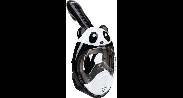 Atlantis Panda Snorkelmasker - Snorkel - Duikbril - Snorkelset - Full Face Masker - Kinderen - Zwart