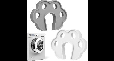 Deurbeugel voor Wasmachine - Accessoires - Voorlader - Ondersteuning - Deurbeugel - Grijs-Wit - Geschikt voor Open Deuren - Ondersteuning Gereedschap - Grijze/ Witte Wasmachine Accessoire Wasmachineprodukten