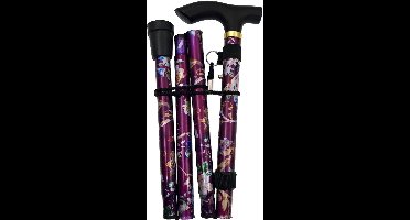 Wandelstok Opvouwbaar - Wandelstokken Dames en Heren - Paars