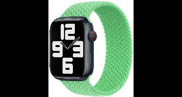 Apple Gevlochten solobandje voor de Apple Watch | 38/40/41/42 mm - Maat 9 - Bright Green