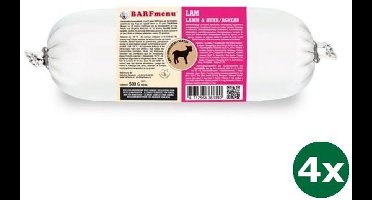 4x500 gr Barfmenu lam hondenvoer