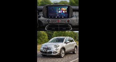 ADIVOX T4 9 inch geschikt voor Fiat 500X 2014-2020 Carplay/Auto/Wifi/RDS/DSP/5G/QLED/DAB+