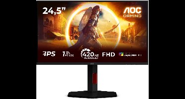 AOC G4 25G4KUR computer monitor 62,2 cm (24.5") 1920 x 1080 Pixels Full HD LED Zwart, Rood