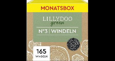 Milieuvriendelijke luiers maat 3 (6-10 kg) - maanddoos met 165 luiers