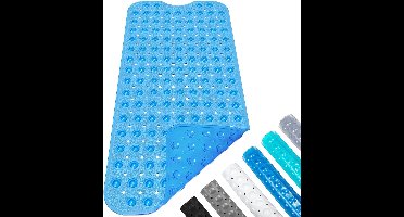 Douchemat-antislip-100 x 40 cm-transparantblauw-c