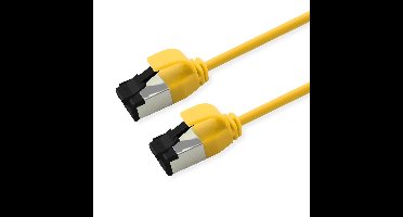ROLINE U/FTP patchkabel Cat.8 (Klasse I), dun, LSOH, soepel draad, geel, 0,3 m