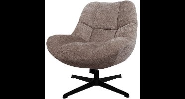 Draaifauteuil Chuck 360 - schommel effect - stof cremona fur - Unique Collection