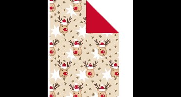 Vedes cadeaupapier kerst 70 cm x 200 cm multicolor decoratie.