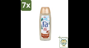 7 x Fa - Douchegel - Winter Splashes Hot Pool Cacao - Warm & Verwarmend - Verzachtend - 250 ml - Grootverpakking - Douchegel Winter - Verwarmende Douchegel - Cacao Geur - Verzachtende Douchegel - Winterdouchegel