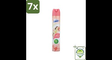 7 x At Home - Scents - Luchtverfrisser - Vanilla & Magnolia - Verwijdert Vieze Geurtjes - 400 ml - Grootverpakking - Luchtverfrisser - Geurverfrisser - Vanille Geur - Magnolia Geur - Geurneutralisator