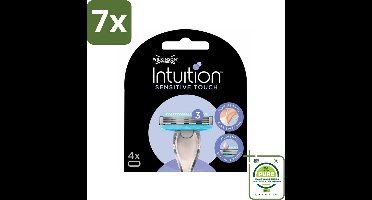 7 x Wilkinson - Navulmesjes Intuition Sensitive Touch - Met Aloe Vera - 3 scheermesjes - Grootverpakking - Scheermesjes - Scheermesjes Voor Vrouwen - Gevoelige Huid - Scheermesjes Met Aloe Vera - Scheermesjes Met Serum