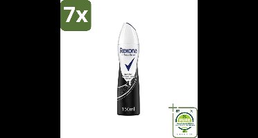 7 x Rexona - Invisible Diamond - Deodorant Spray - Anti-perspirant - 150 ml - Grootverpakking - Rexona Deodorant - Anti-transpirant - Vrouwen - Invisible Diamond - Vlekkenvrij