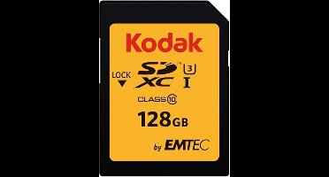 Kodak Ultra Performance 650X® 128GB SDXC-kaart - 4K Ultra HD - UHS-I U3 - Class 10 - V30 - SDXC Geheugenkaart