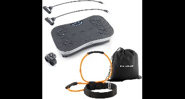 Pack Band met weerstandsbanden voor Bilspieren en Oefengids en Trainingstrilplaat met accessoires en oefeningsgids InnovaGoods