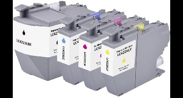 Renkforce Inktcartridge vervangt Brother LC-422XLVAL Compatibel Combipack Zwart, Cyaan, Magenta, Geel RF-BLC422XLBKCMY
