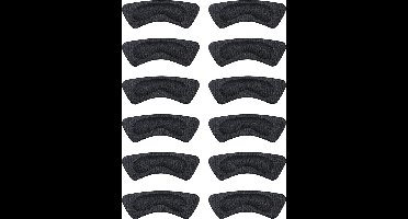 Oneay Verpakking van 6 paar - Hielkussentjes voor dames, zelfklevende hielpleisters, inlegzolen, enkelsteunkussentjes, geschikt voor losse hakken (zwart)