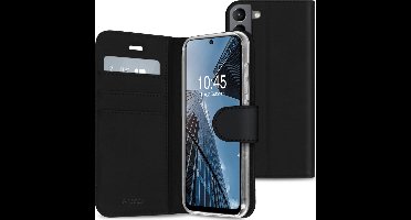 Accezz Hoesje - Geschikt voor Samsung Galaxy S21 FE - Wallet Softcase Bookcase - Zwart