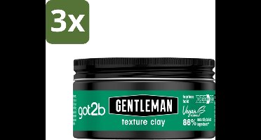 Got2B - Texture Clay - Gentleman - 100 ml - Bulkverpakking - 3 stuks